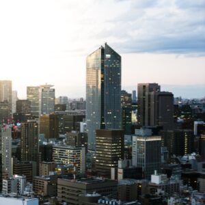 architectural photography of city buildings